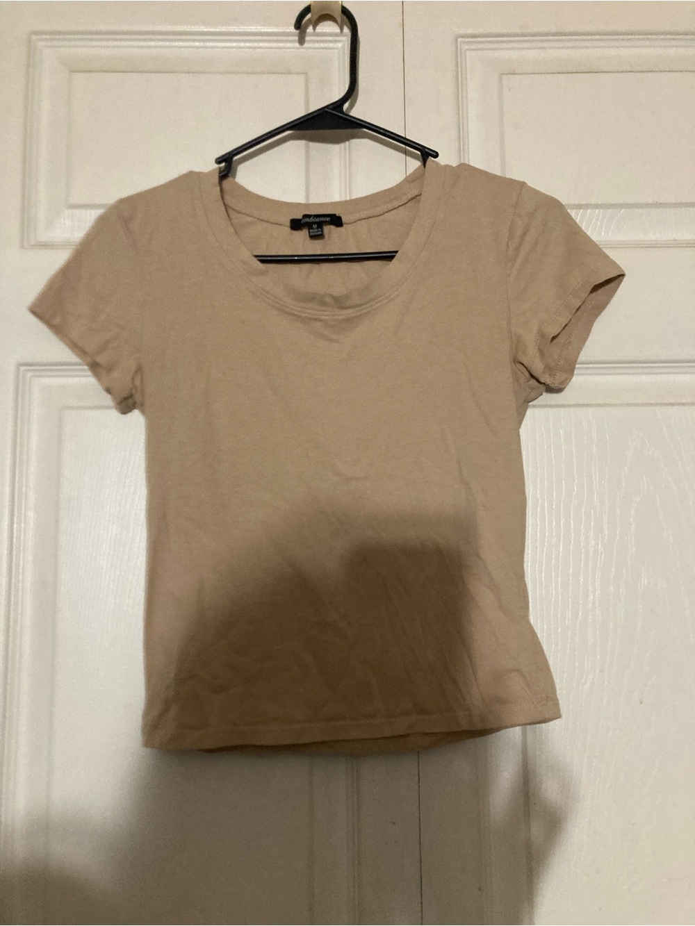 Women’s tan crop top